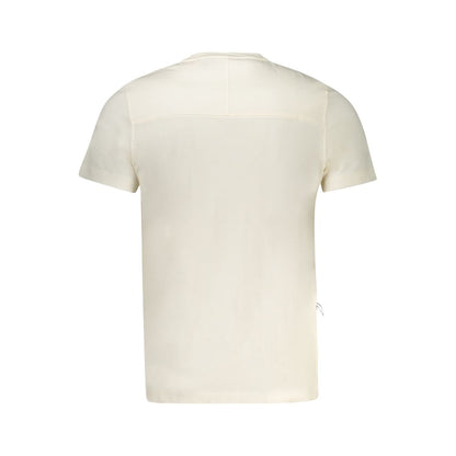 White Cotton Men T-Shirt