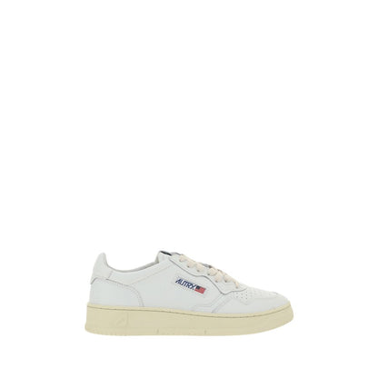 White Calf Leather Bos Taurus Low Top Sneakers
