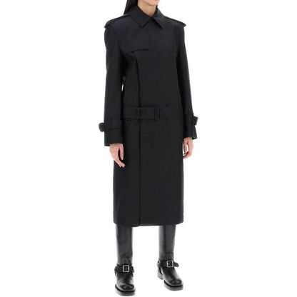 Black Polyester Coat