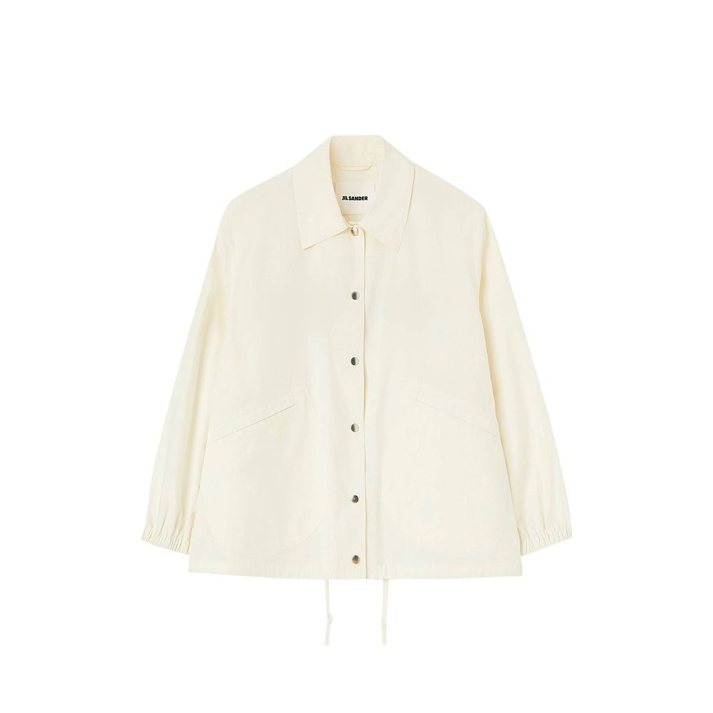 White Cotton Shell Jacket