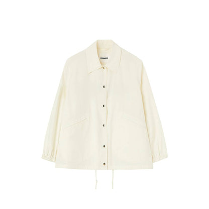 White Cotton Shell Jacket