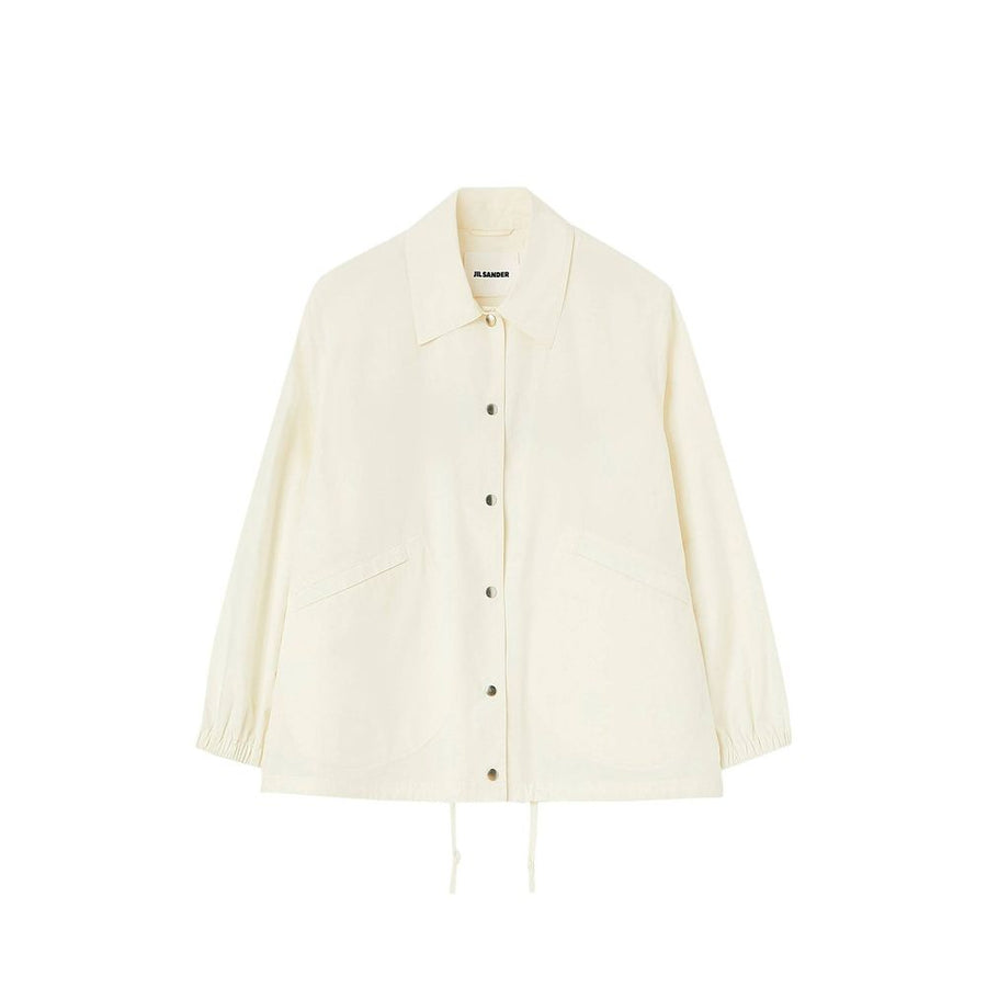White Cotton Shell Jacket
