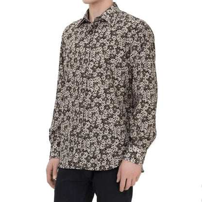 Green Cotton Pattern Shirt