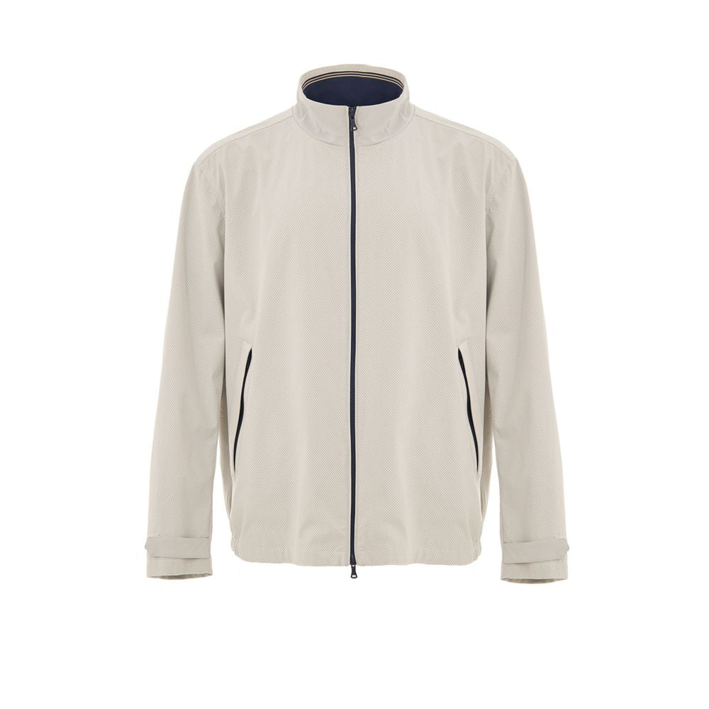 Gray Polyester Shell Jacket