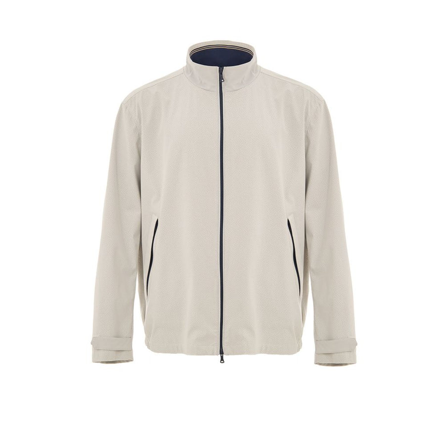 Gray Polyester Shell Jacket