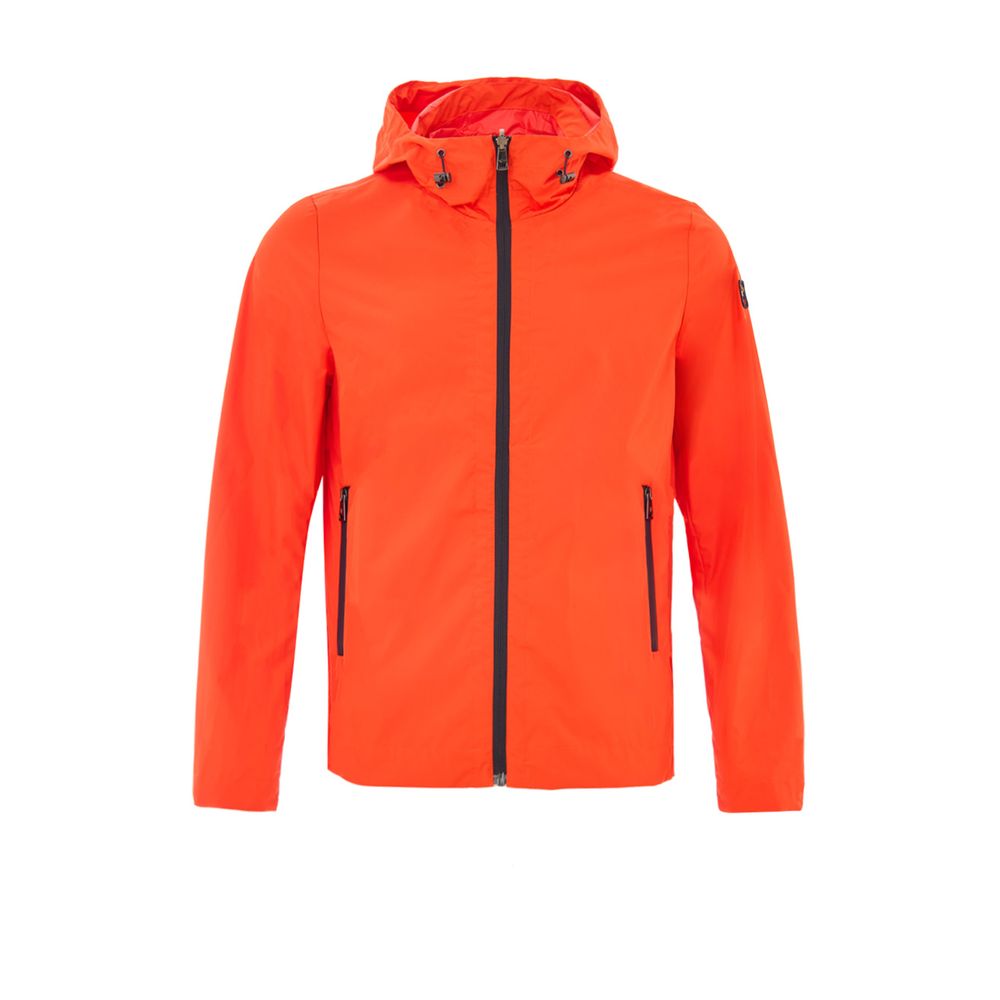 Orange Polyester Shell Jacket