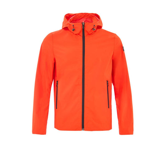 Orange Polyester Shell Jacket