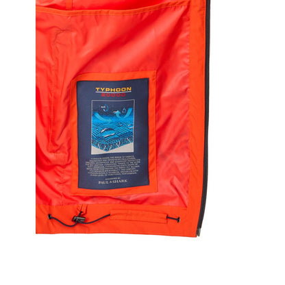 Orange Polyester Shell Jacket