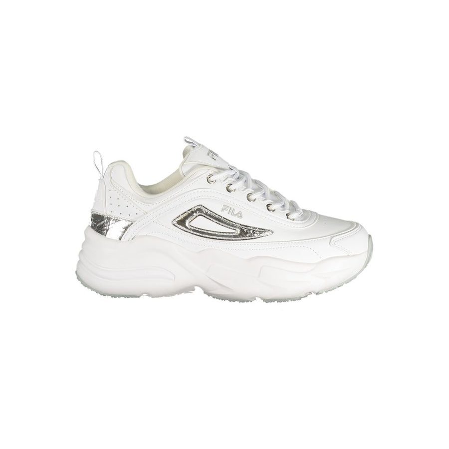 White Polyester Women Sneaker