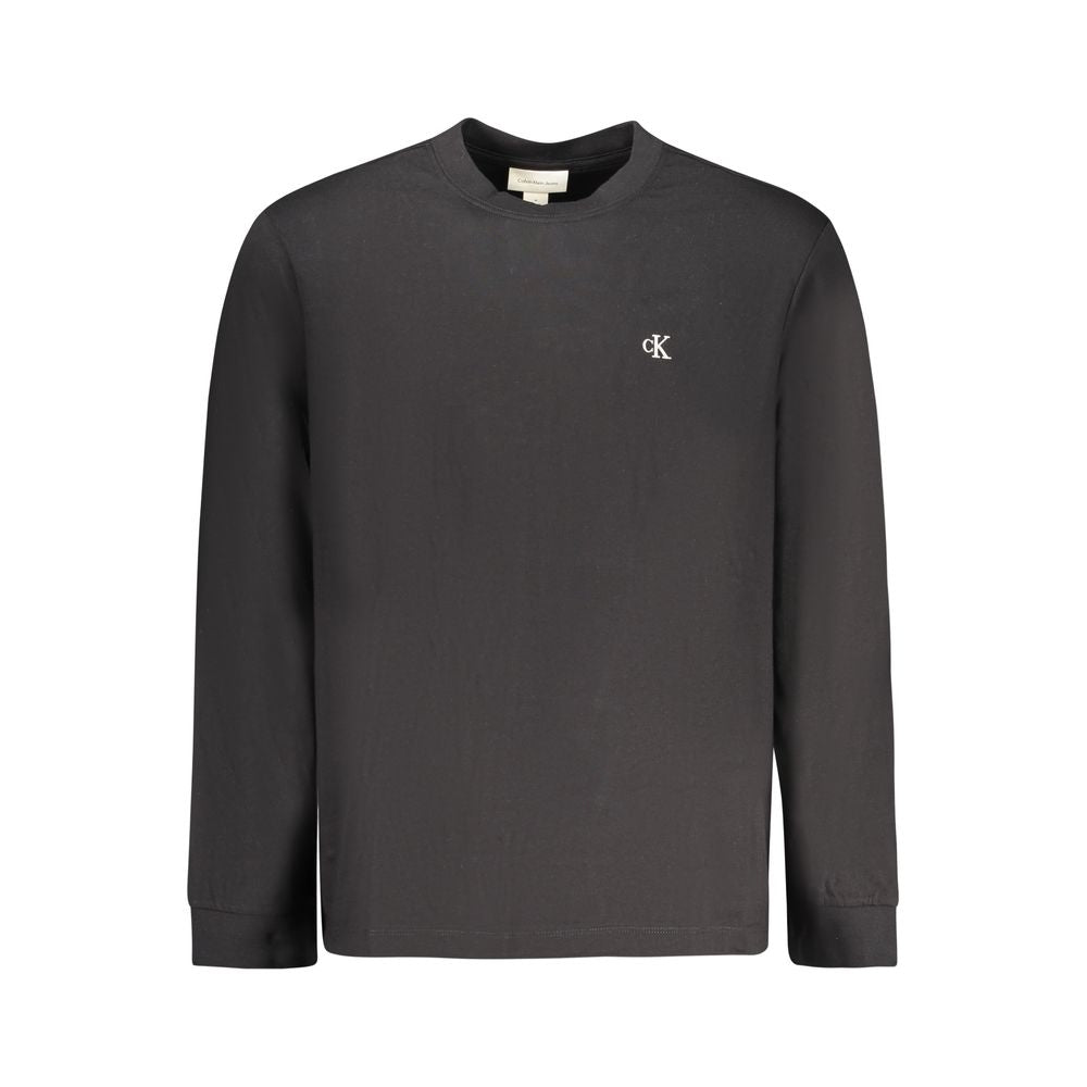 Black Cotton Men T-Shirt