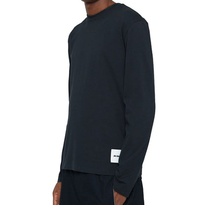 White Cotton Long Sleeve T-Shirt