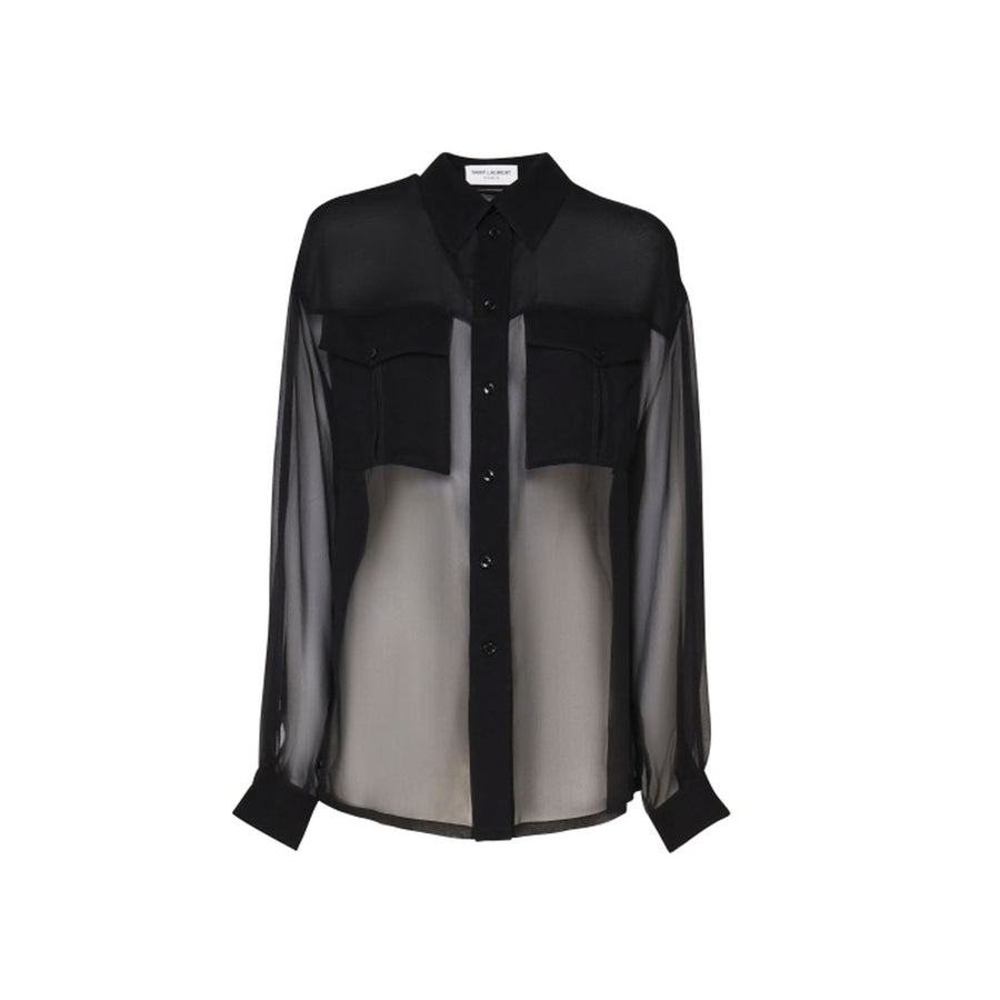 Black Silk Dress Shirt