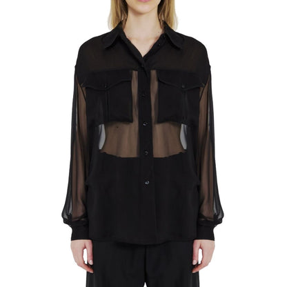 Black Silk Dress Shirt