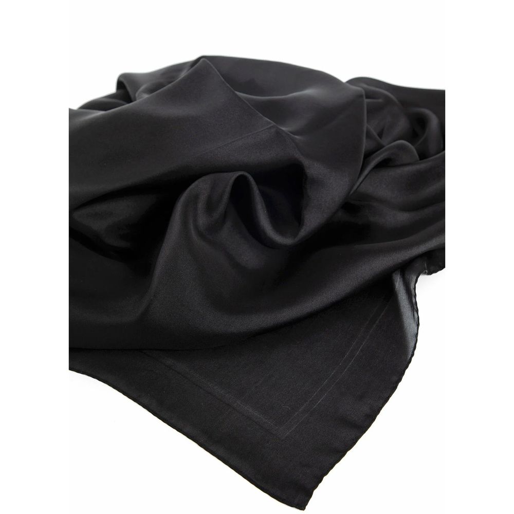 Black Silk Scarf
