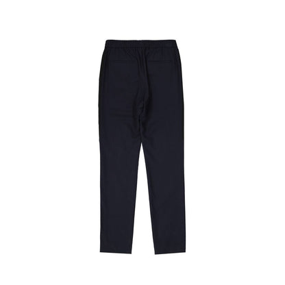 Blue Wool Casual Pants