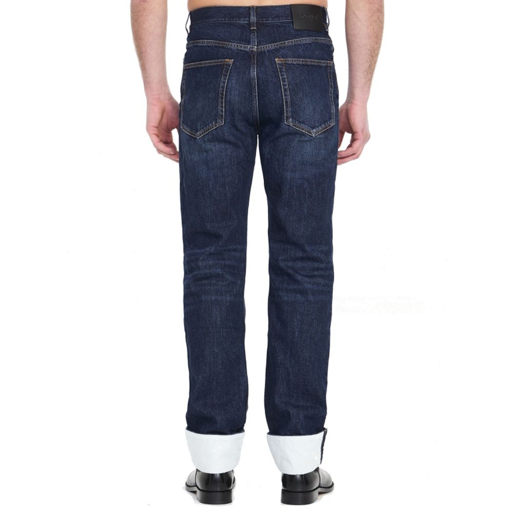Blue Cotton Jeans Denim