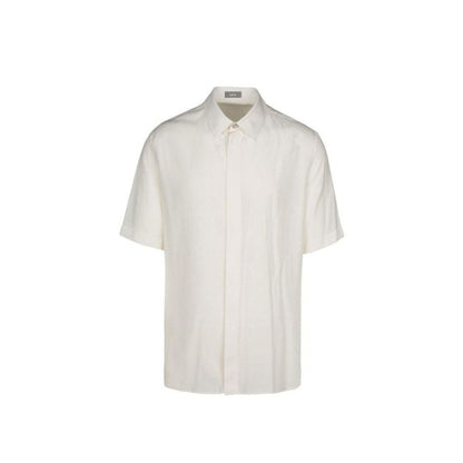 White Lyocell Shortsleeve Shirt