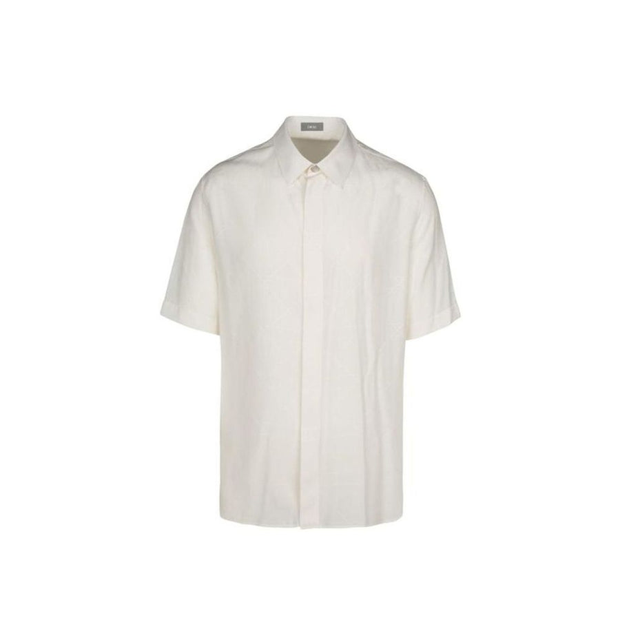 White Lyocell Shortsleeve Shirt