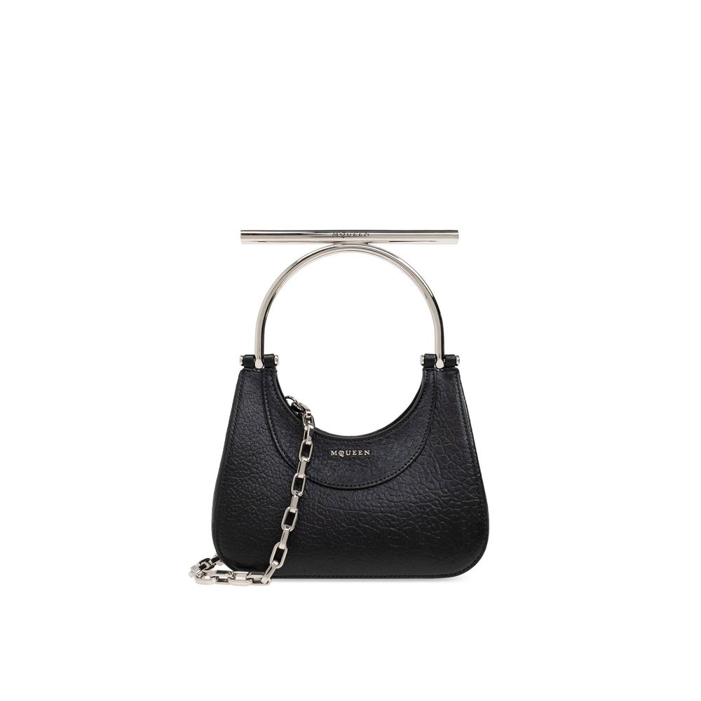 Black Lamb Leather Handbag
