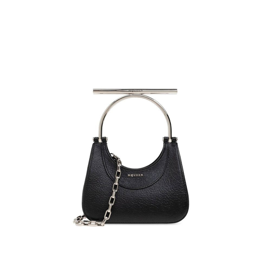 Black Lamb Leather Handbag