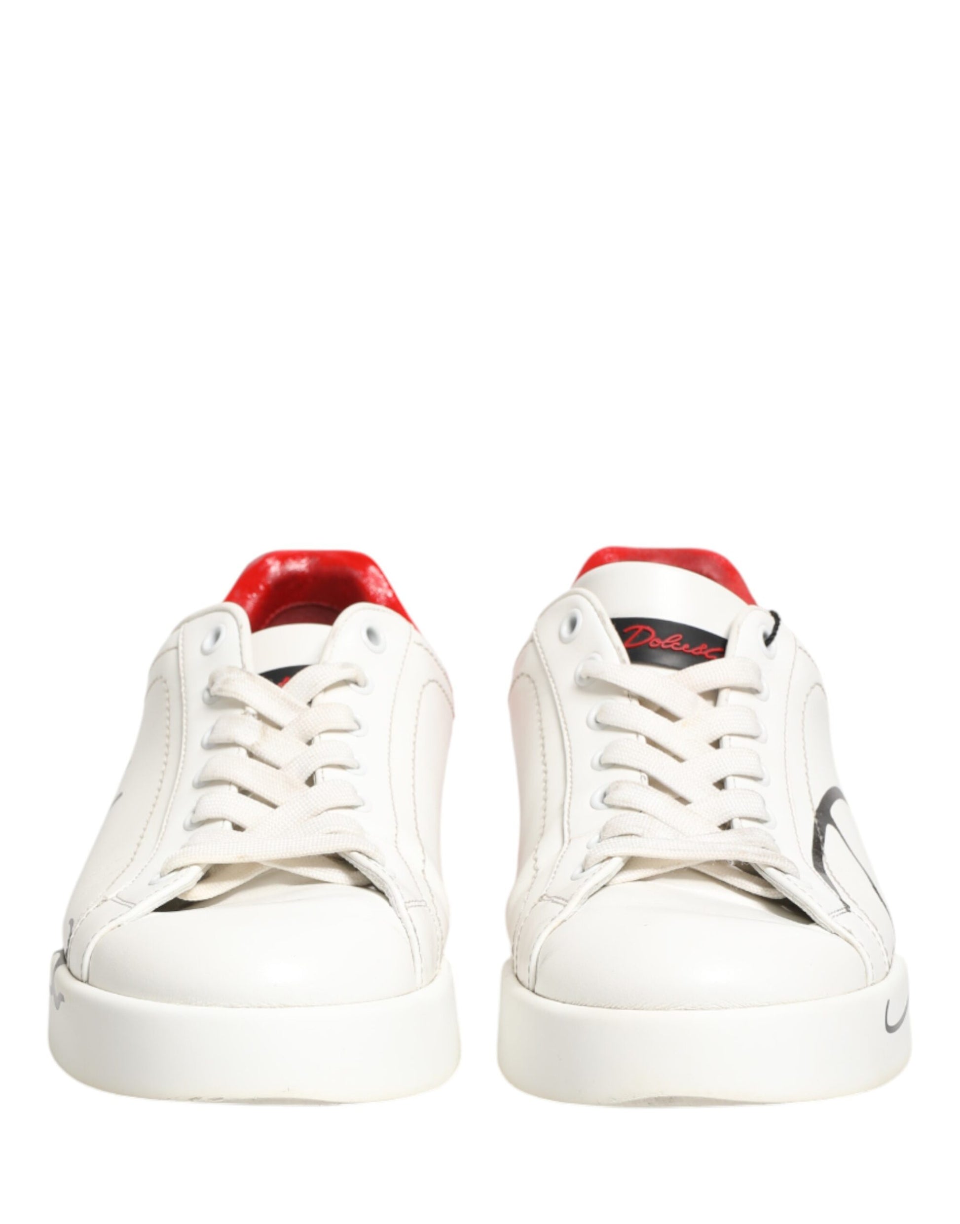 White Red Portofino Low Top Men Sneakers Shoes