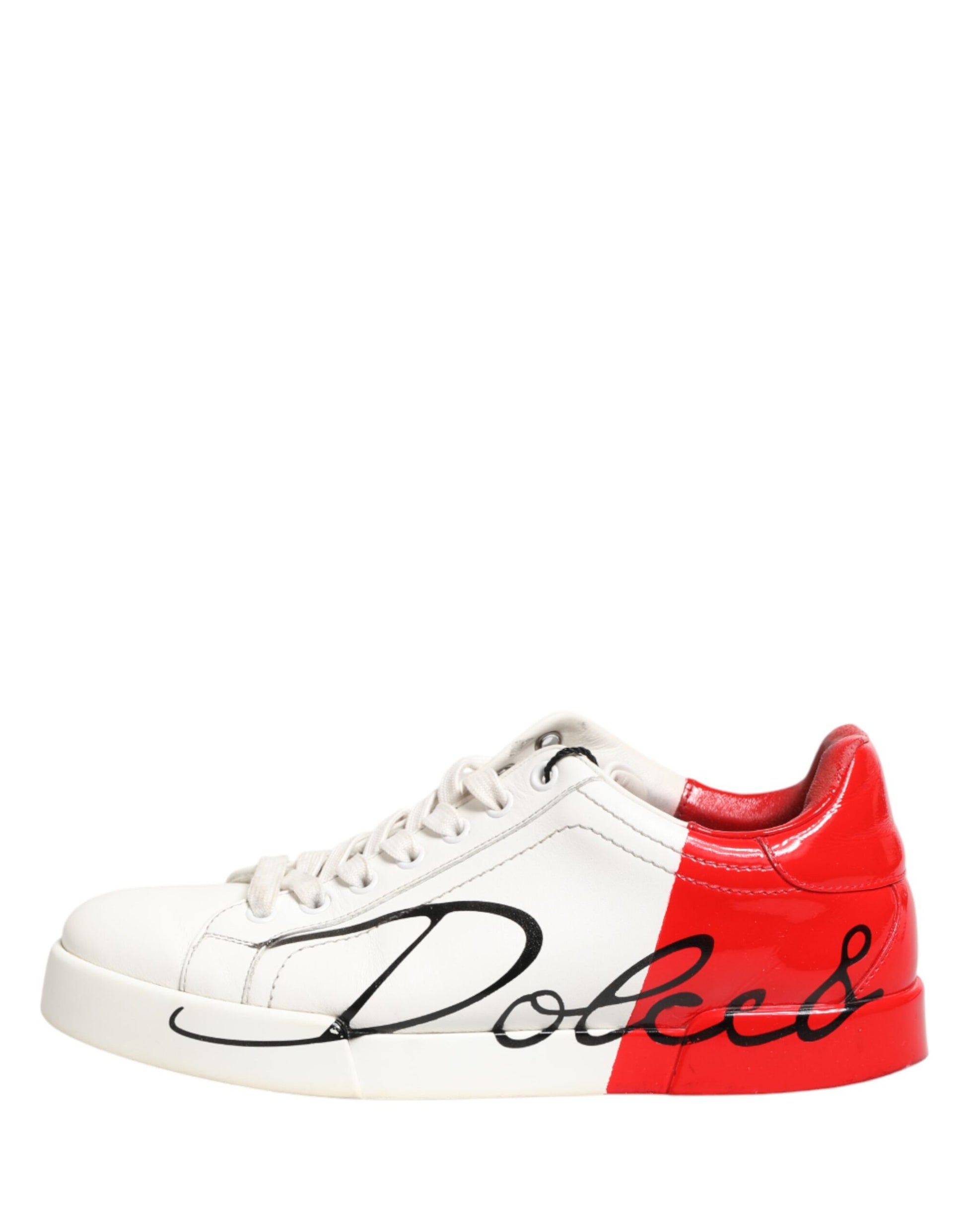 White Red Portofino Low Top Men Sneakers Shoes