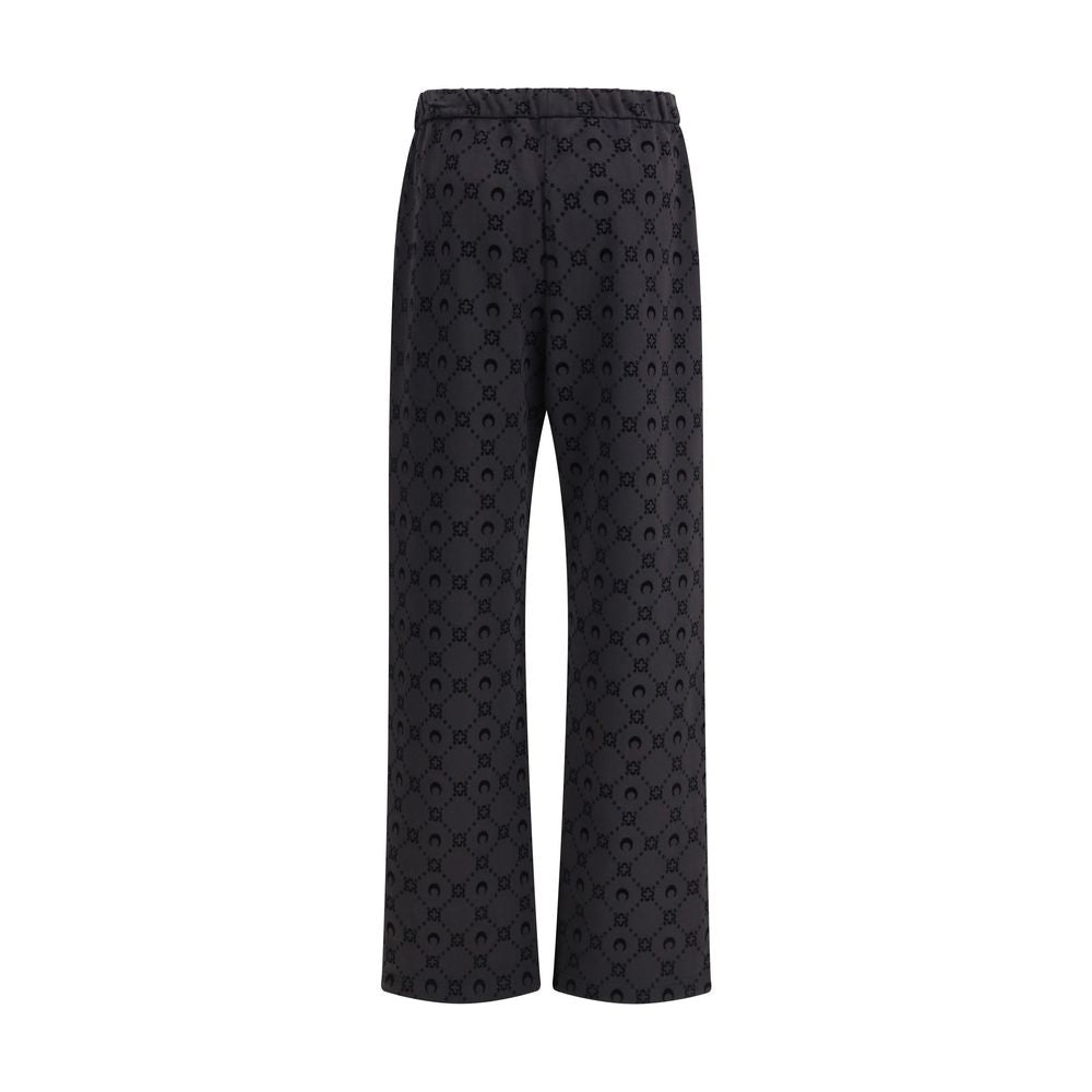 Gray Cotton Athletic Pants