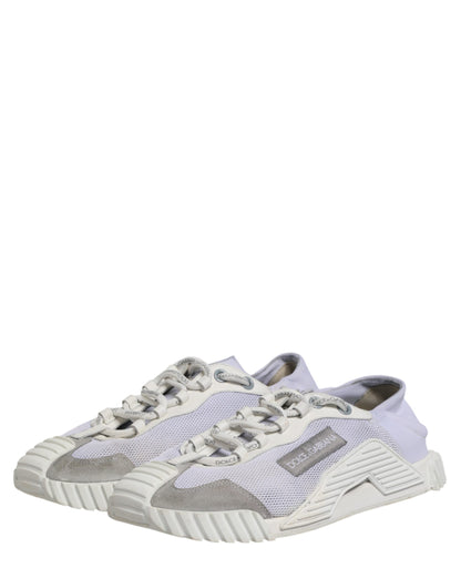 White Lace Up Low Top NS1 Sneakers Men Shoes