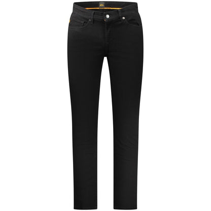 Black Cotton Men Jeans