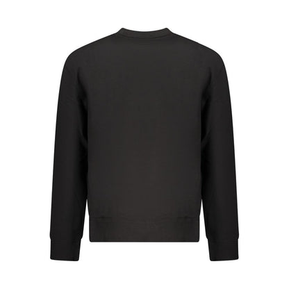 Black Cotton Men Sweater