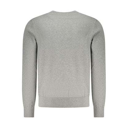 Gray Cotton Men Sweater