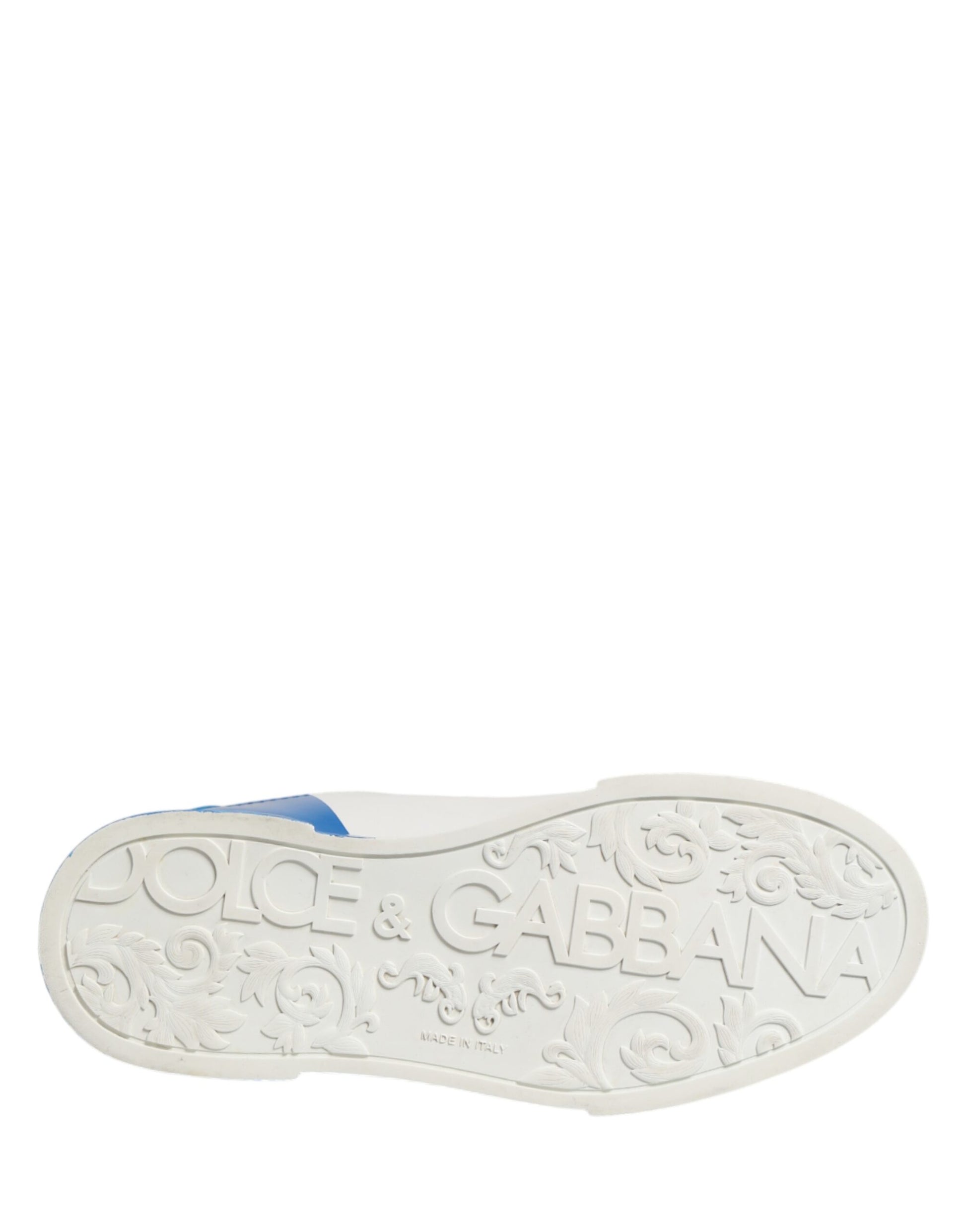 White Blue Portofino Low Top Sneakers Shoes