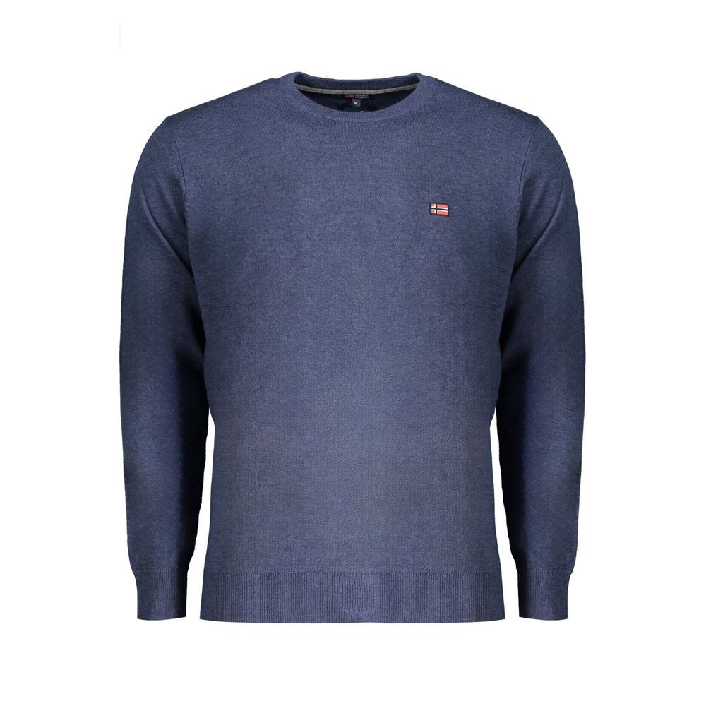 Blue Polyester Sweater