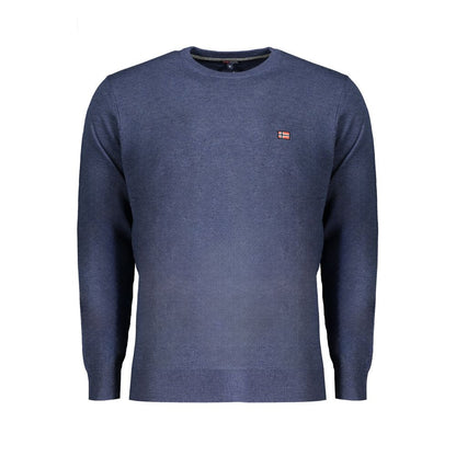 Blue Polyester Sweater