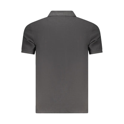 Black Cotton Polo Shirt