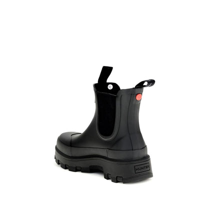 Black Rubber Chelsea Boots