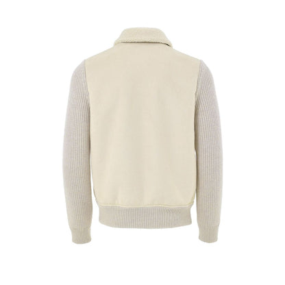 Beige Wool Jackets And Coat