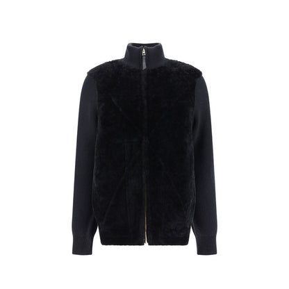 Black Lamb Fur Clothing