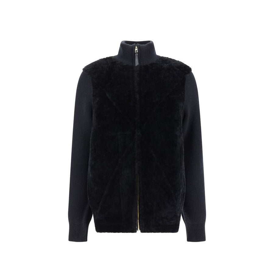 Black Lamb Fur Clothing