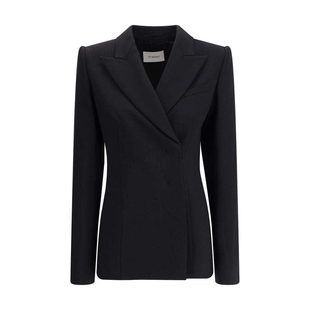 Black Fleece Wool Coat