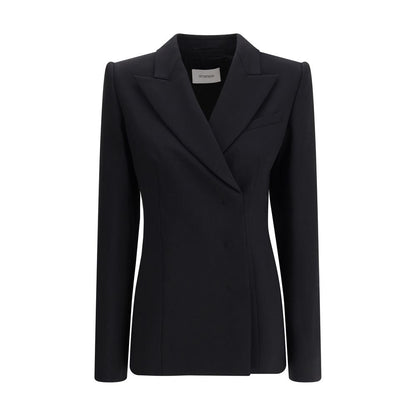 Black Fleece Wool Coat