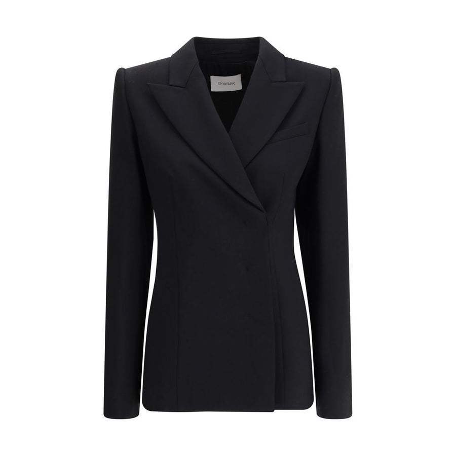 Black Fleece Wool Coat