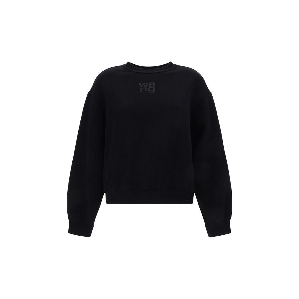 Black Cotton Sweatshirt