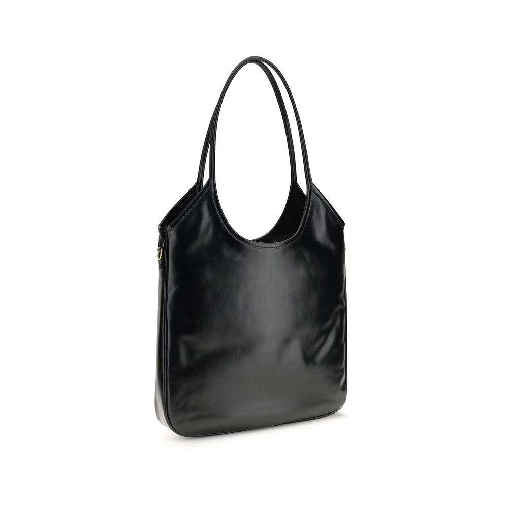 Black Calf Leather Bos Taurus Shoulder Bag