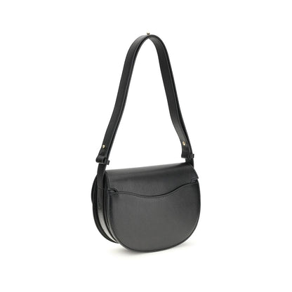 Black Calf Leather Bos Taurus Shoulder Bag