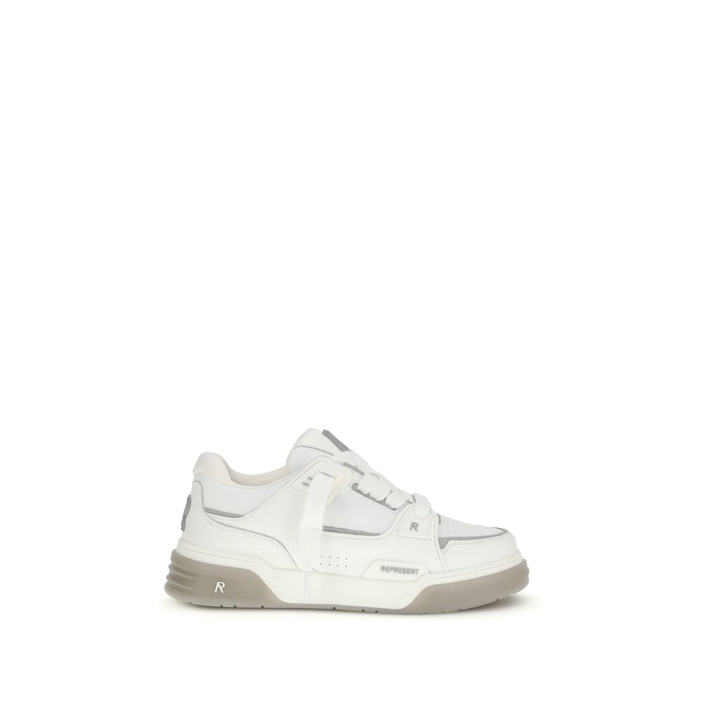 White Calf Leather Bos Taurus Sneakers