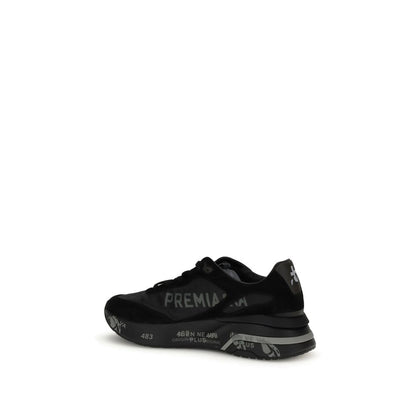 Black Rubber Chunky Sneakers