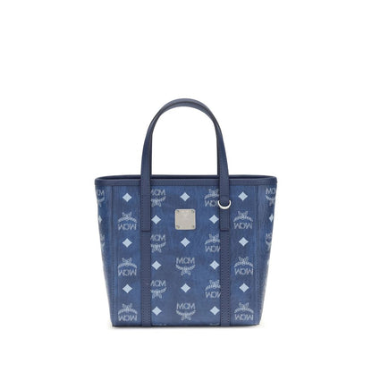 Blue Fabric Handbag