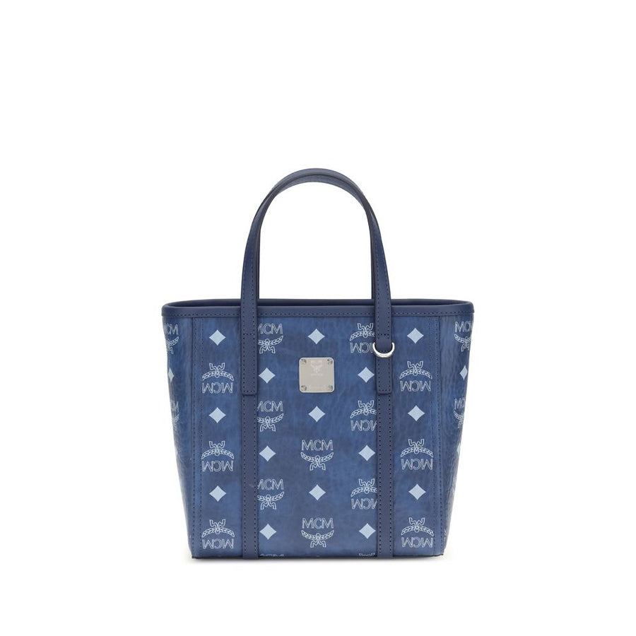 Blue Fabric Handbag