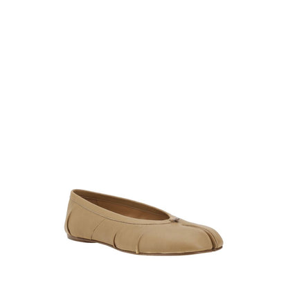 Beige Lamb Ovis Aries Aries Ballet Flats